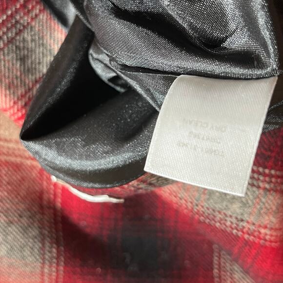 Pendleton Skirt Womens 14 Red Black Tartan Plaid Wool A-Line Career Scottish - Picture 11 of 13